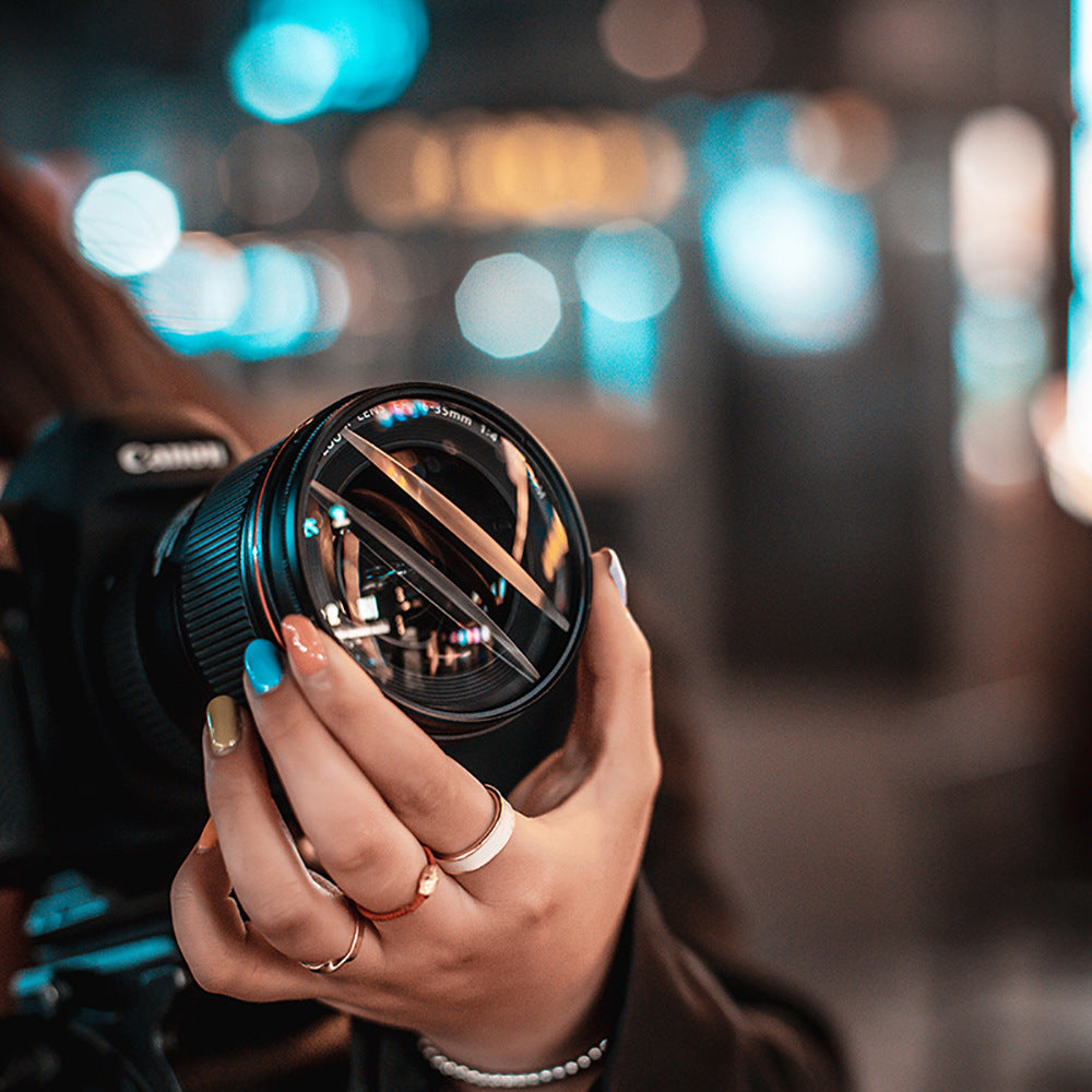 Photography Foreground Blur Filter – Reusable Coffee‑Filter Lens Accessory