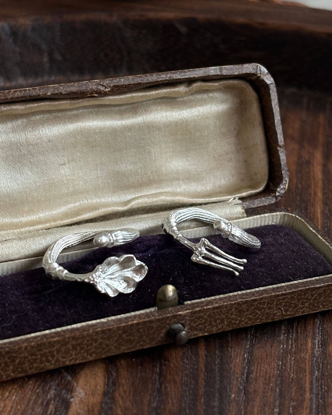 Retro Spoon & Fork Ring – Silicone Travel Spoon for Women