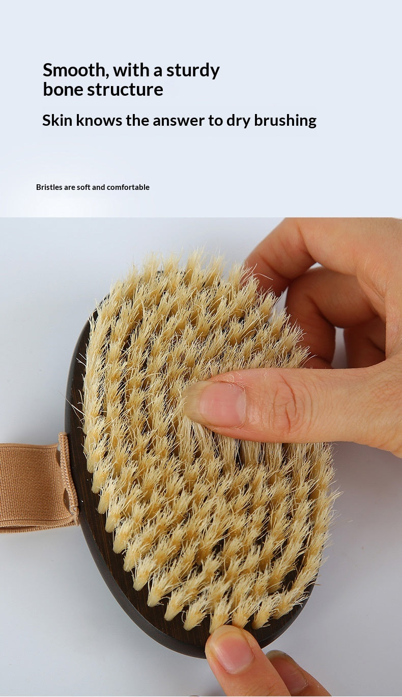 Ergonomic Pet Grooming Brush – Pig Bristle Dry Body Soft Brush