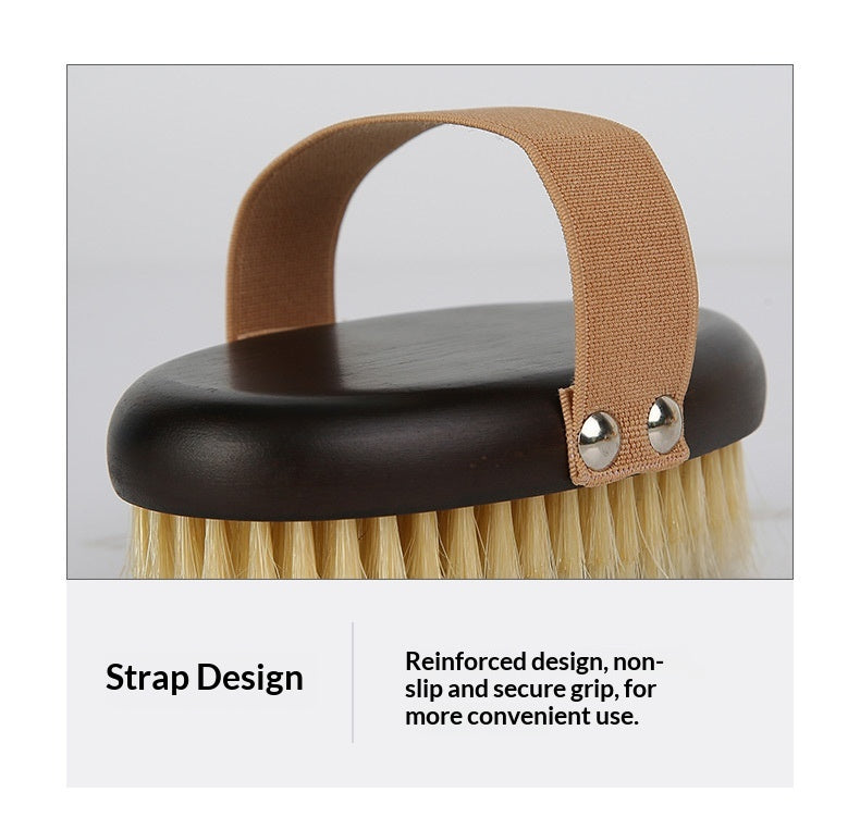 Ergonomic Pet Grooming Brush – Pig Bristle Dry Body Soft Brush