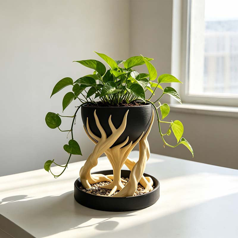 Tree Root Planter Simulation Ornament – Hanging Herb Planter