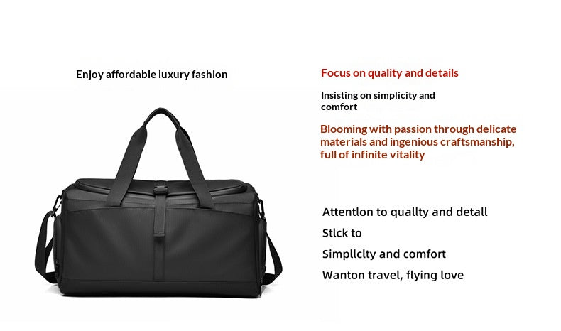 Compact Travel Folding Tote Bag – Wet & Dry Separation