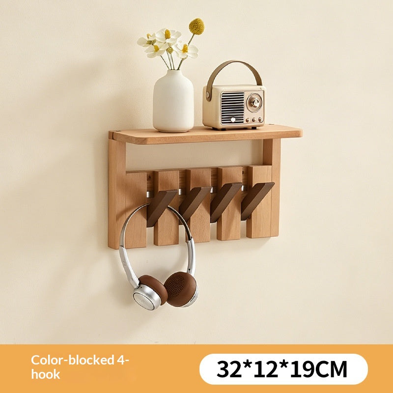 Portable Folding Travel Shoe Rack – Solid Wood Coat Rack with Piano Keys