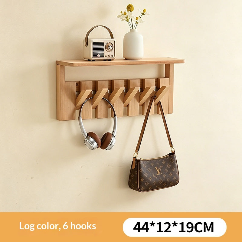 Portable Folding Travel Shoe Rack – Solid Wood Coat Rack with Piano Keys