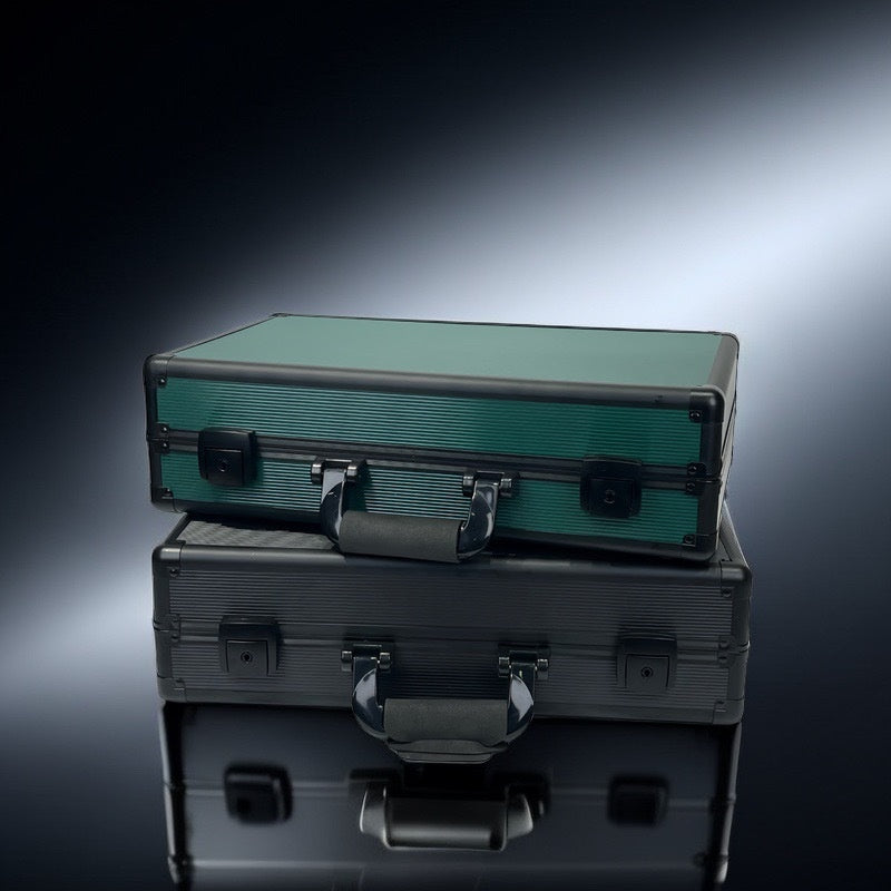 Aluminum Alloy Watch & Jewelry Storage Box – Portable Folding Travel Lunch Box