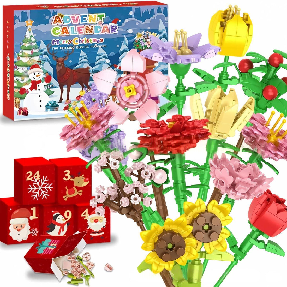 Stackable Storage Blocks – Christmas Bouquet Décor