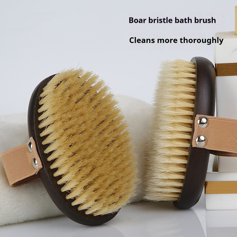 Ergonomic Pet Grooming Brush – Pig Bristle Dry Body Soft Brush