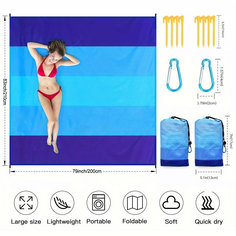 Extra Large Sandproof Waterproof Beach Blanket