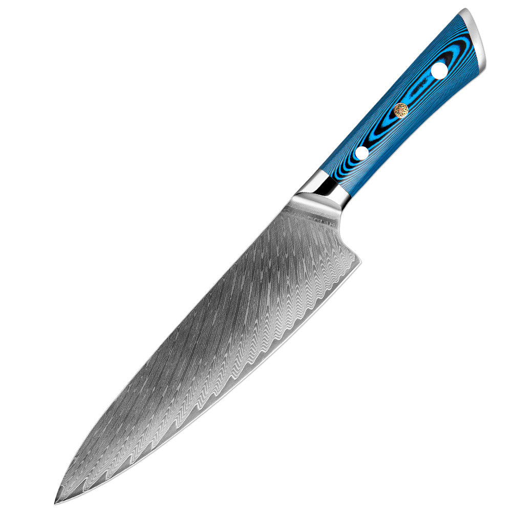 Compact Damascus Steel Chefs Knife – Pocket‑Ready Multi‑Tool