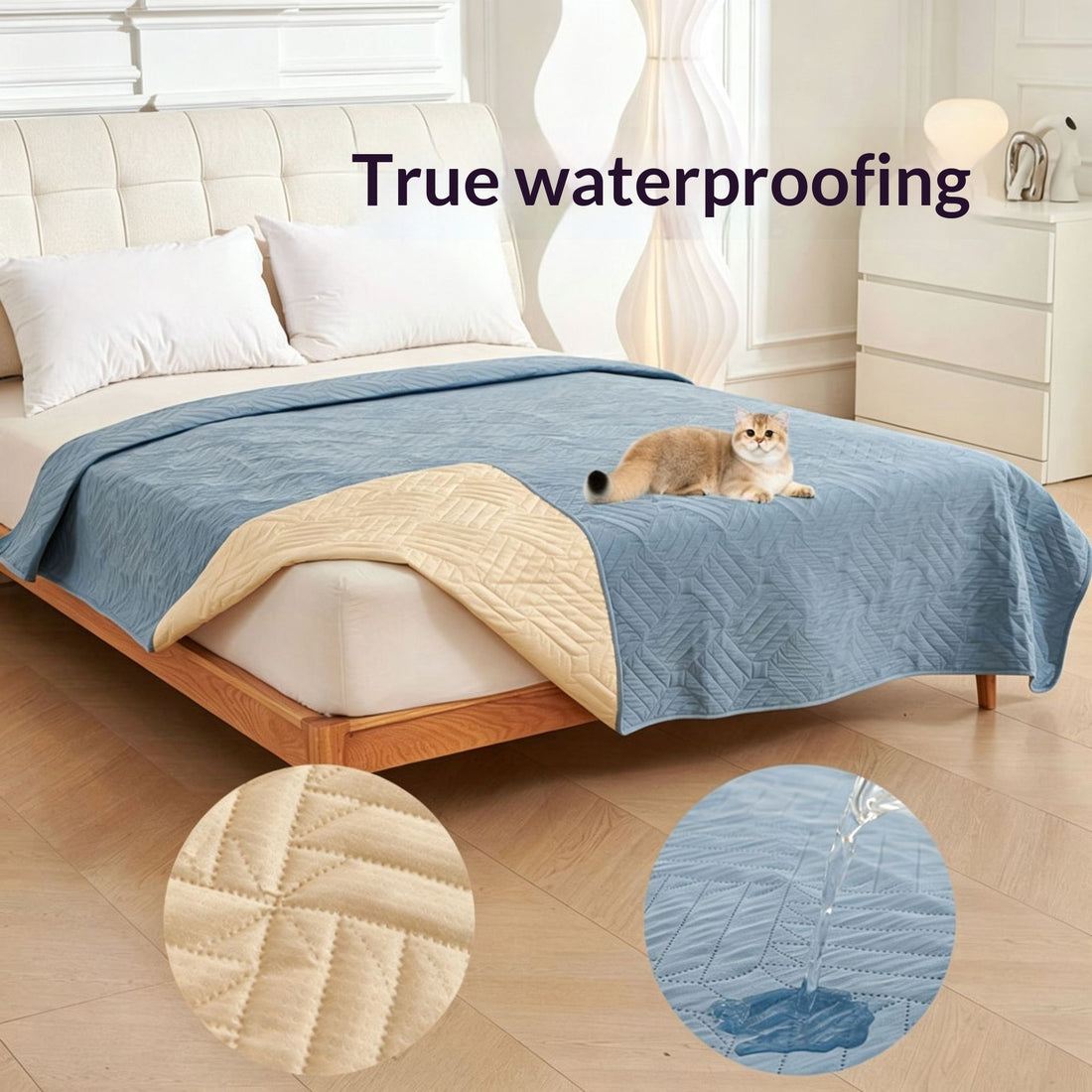 Waterproof Pet Mattress – Pee-Proof, Non-Permeable Pad