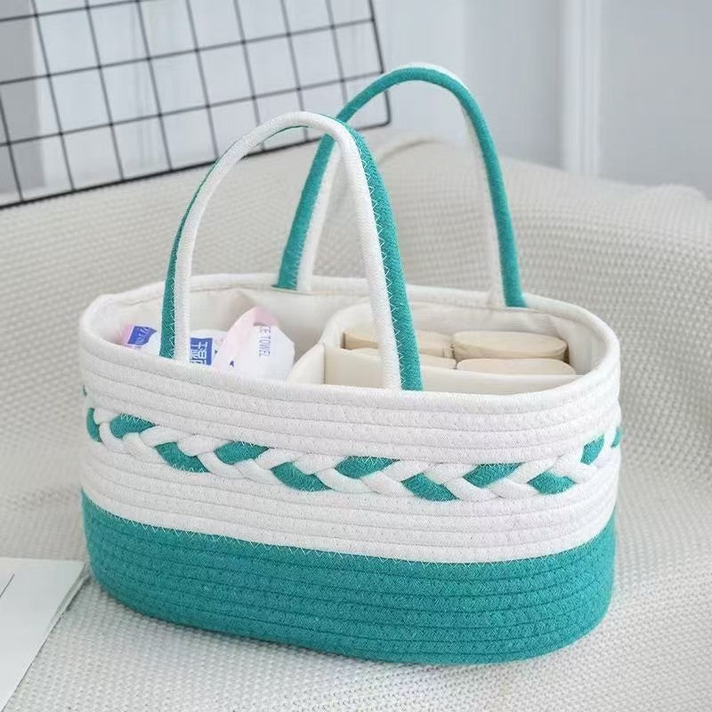 Compact Foldable Laundry Basket – Portable Mommy Bag Car Storage