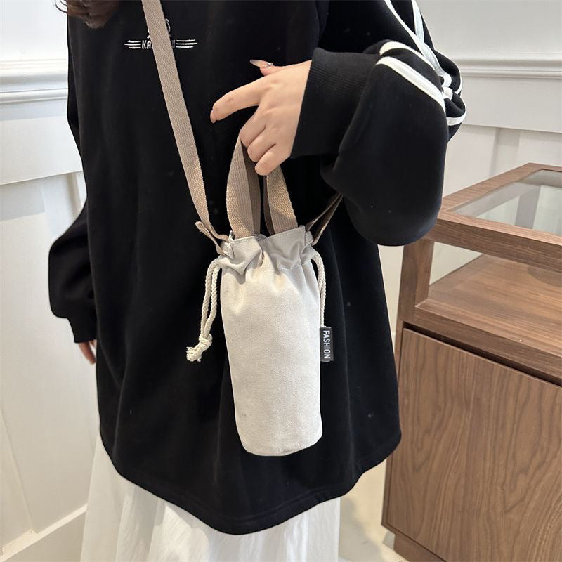 Compact Travel Shoe Bag – Portable Drawstring Water Bottle Tote