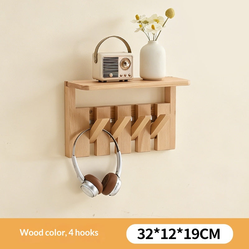 Portable Folding Travel Shoe Rack – Solid Wood Coat Rack with Piano Keys