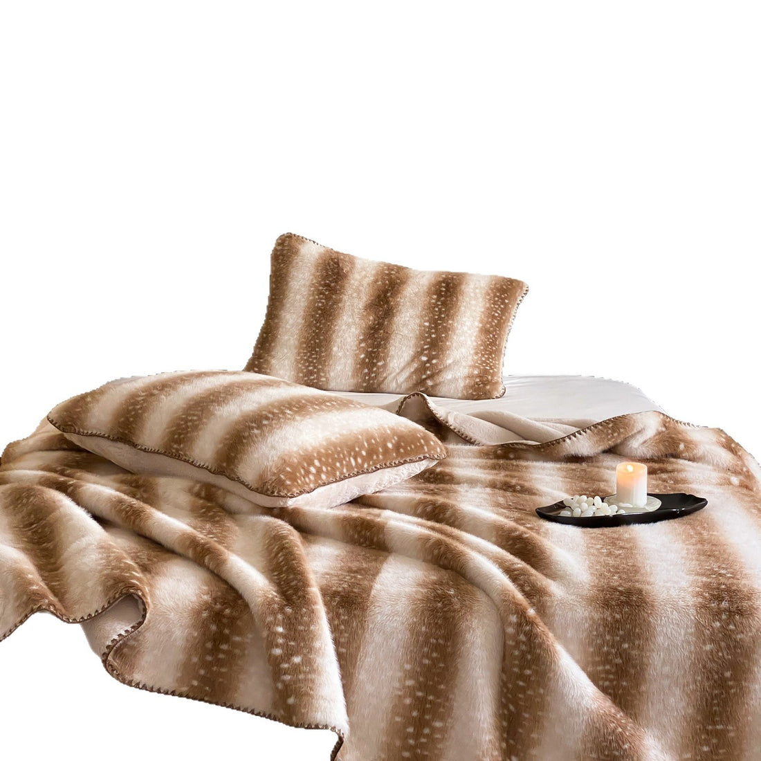 Reversible Faux Mink Blanket – Luxury Camping & Cozy Autumn