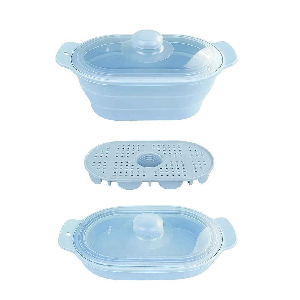 Silicone Foldable Microwave Vegetable Steamer