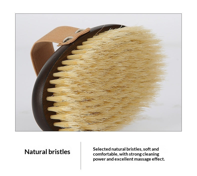 Ergonomic Pet Grooming Brush – Pig Bristle Dry Body Soft Brush