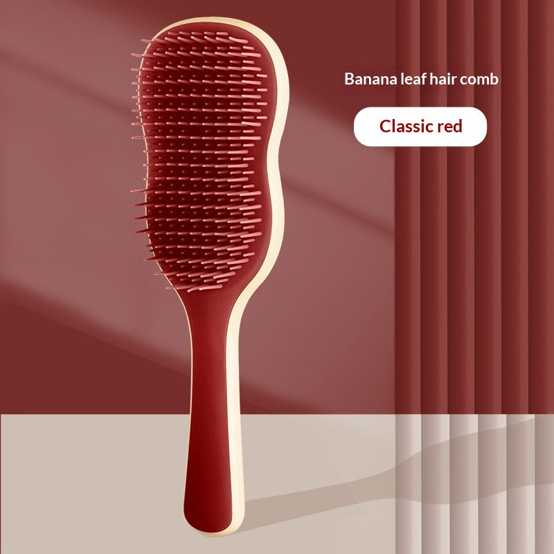 Banana Leaf‑Shaped Adjustable Grooming Comb for Pets