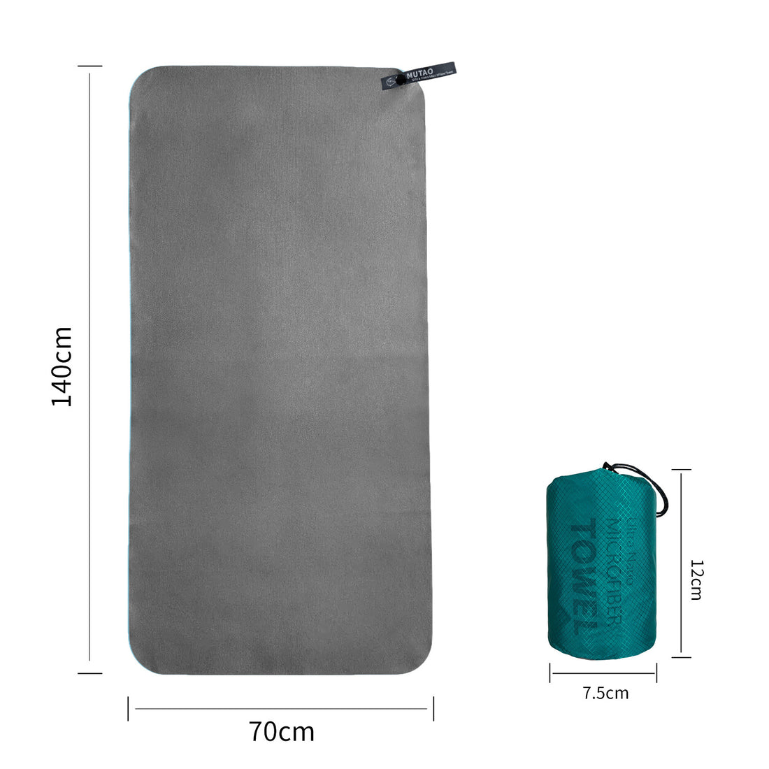 Ultra-Fine Fiber Quick-Drying Compact Travel Microfiber Towel
