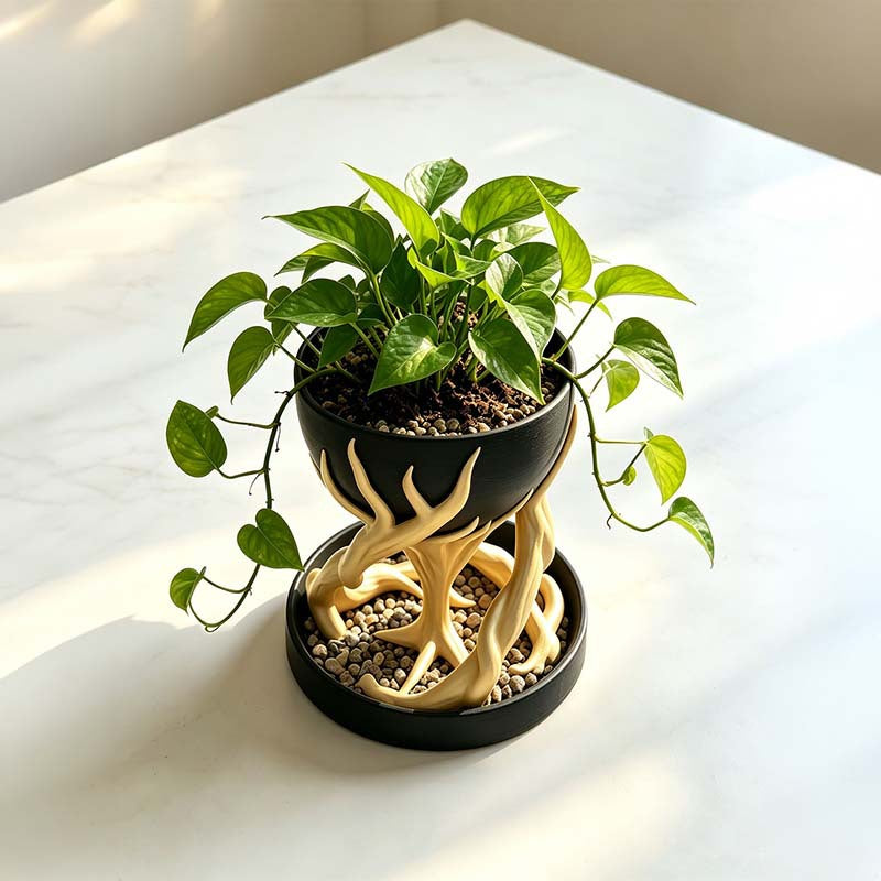 Tree Root Planter Simulation Ornament – Hanging Herb Planter