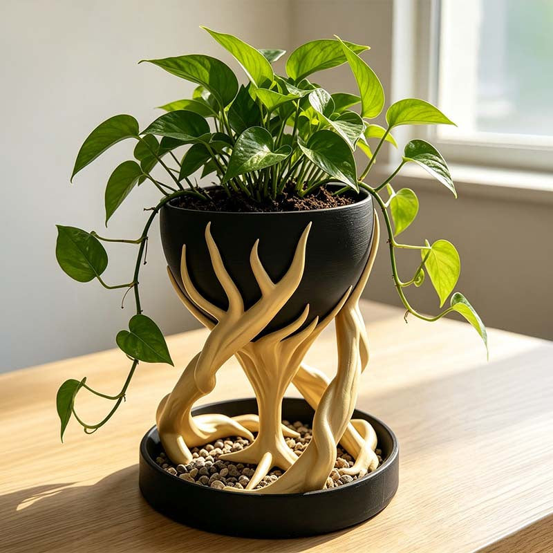 Tree Root Planter Simulation Ornament – Hanging Herb Planter