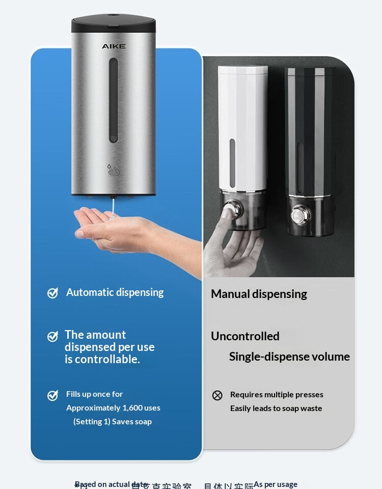 Punch-free Wall-mounted Stainless Steel Sensor Soap Dispenser