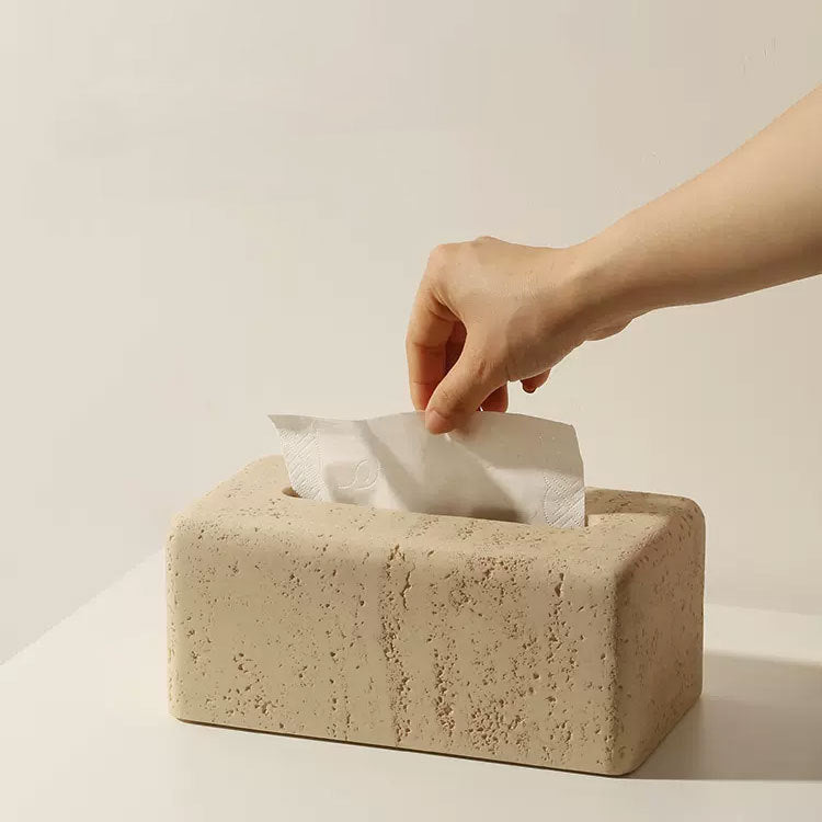 Cream‑Style Collapsible Tissue Box – Personalised Desktop Essentials