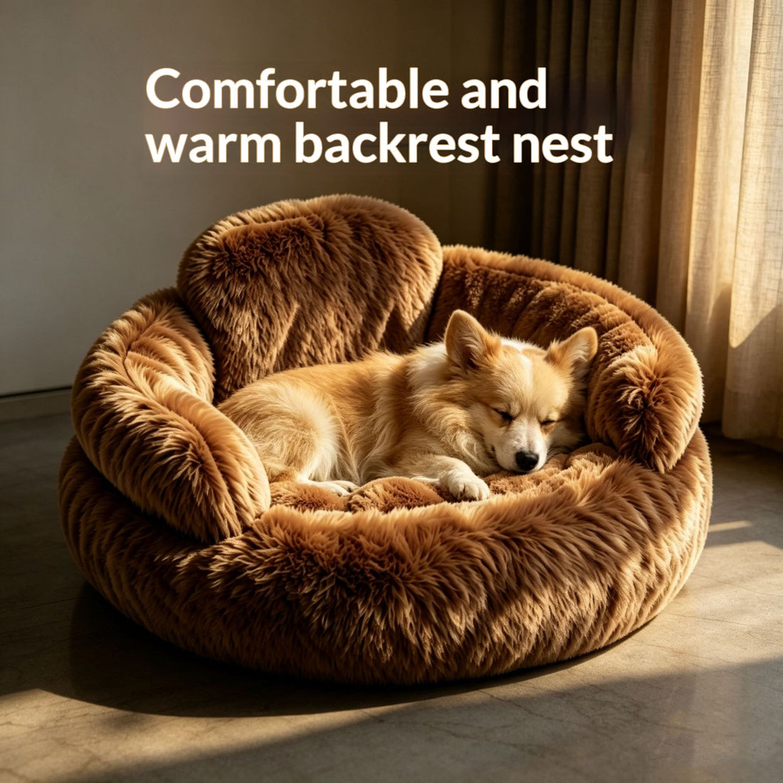 Cozy Portable Yoga-Mat‑Style Pet Bed for Winter