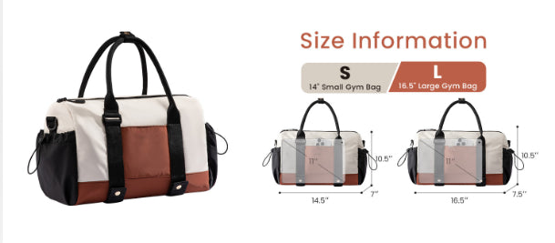 Solid-color Dry-wet Separation Lightweight Travel Bag