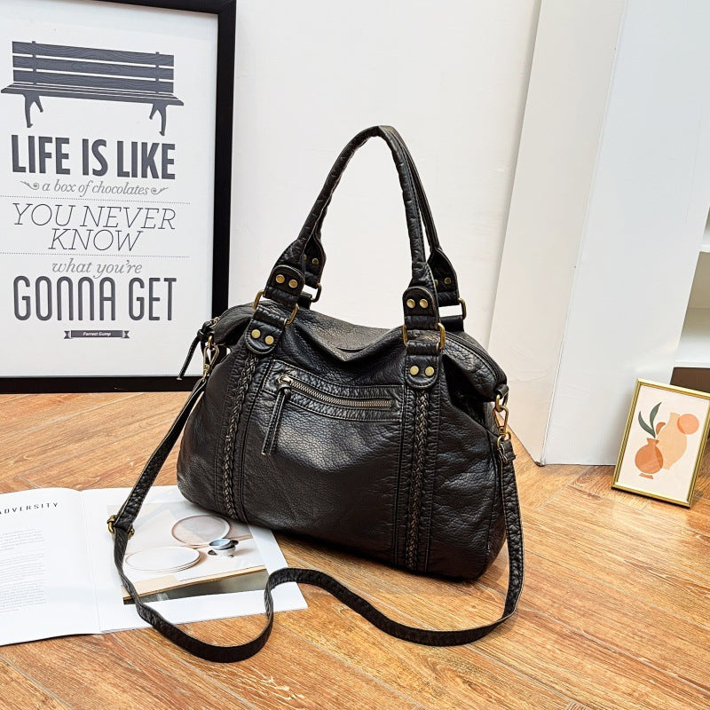 Retro Y2K Edgy Biker-Style Shoulder Crossbody Bag