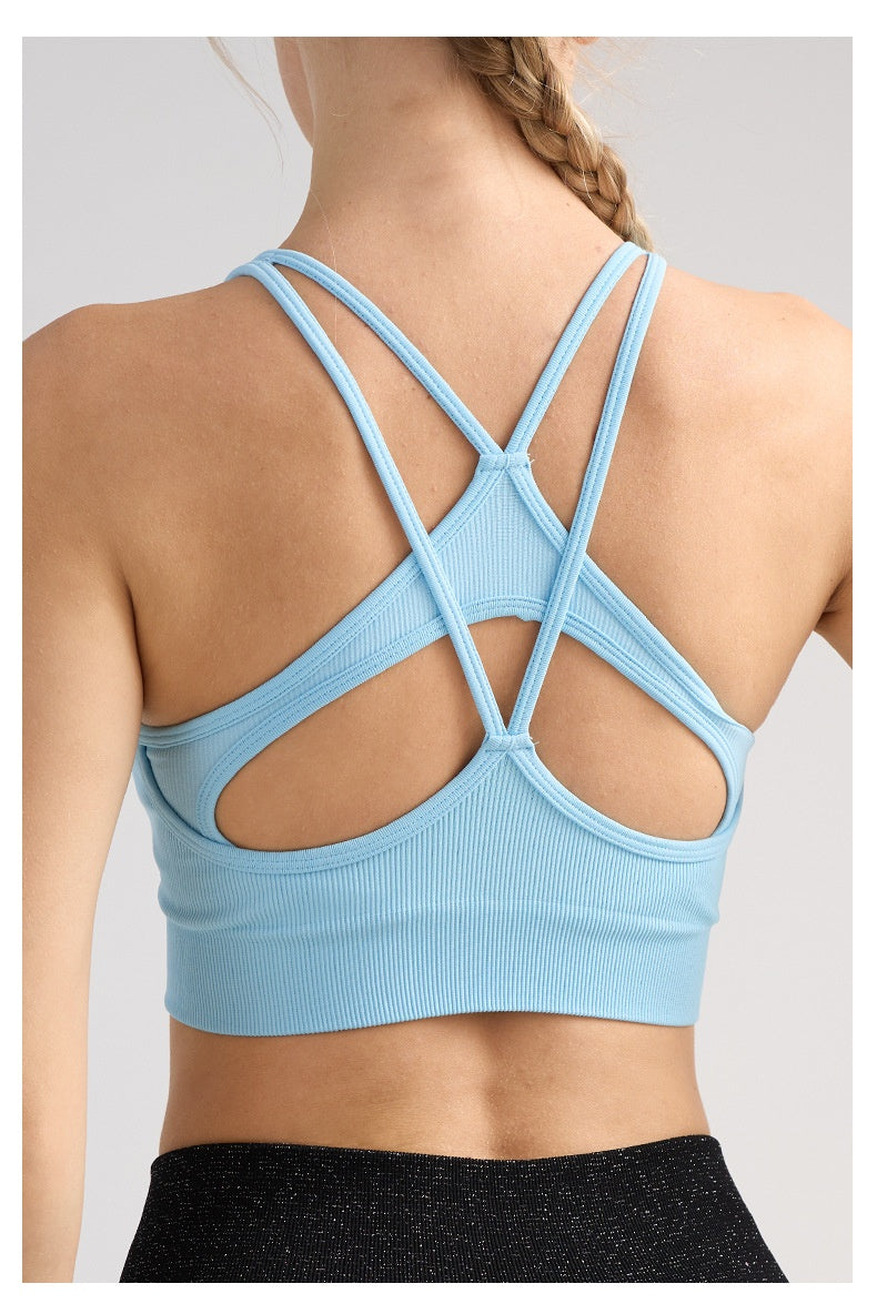 Women's Double-Strap Slimming Tank Top – Anti‑Sag Fitness Wear