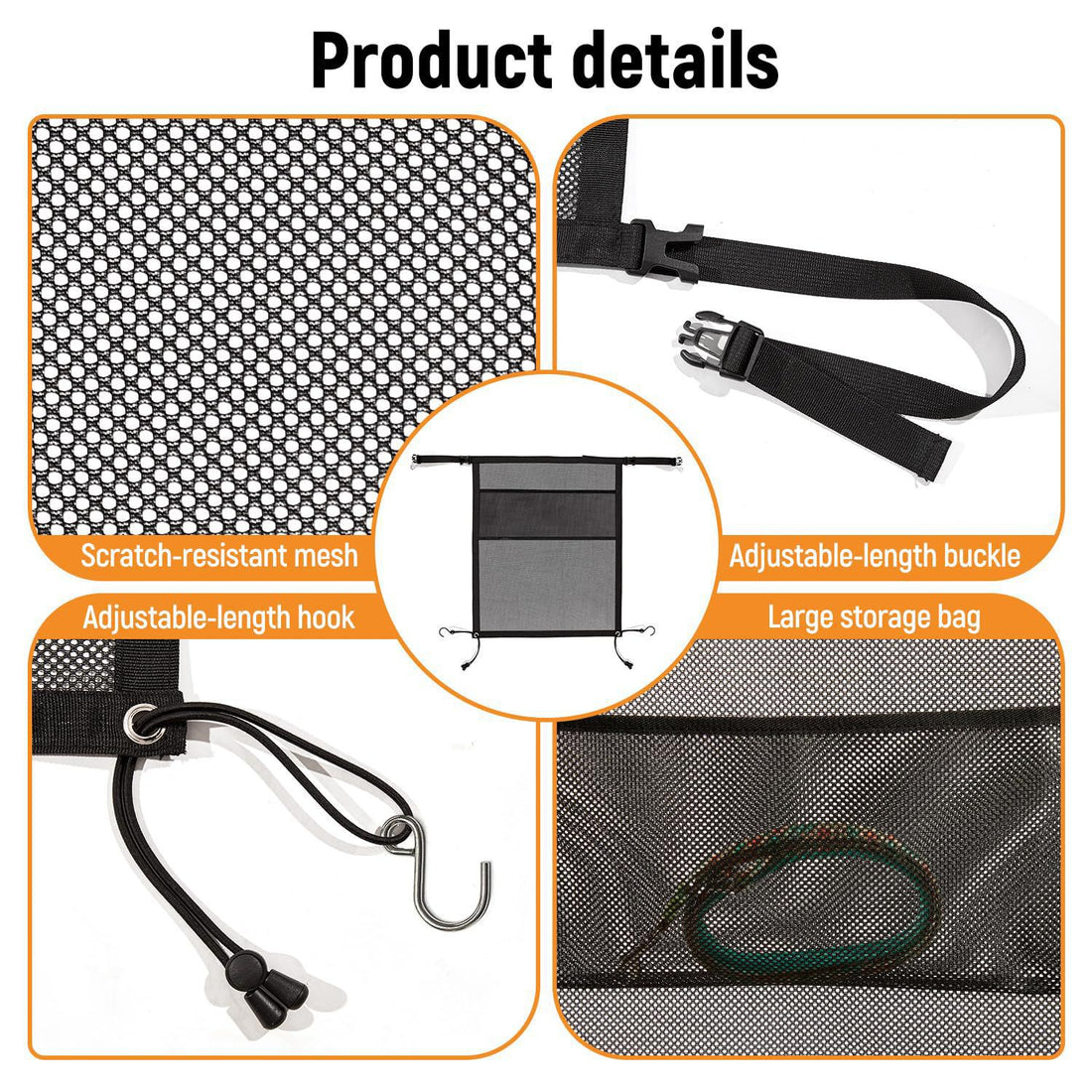 Thickened Rear-Seat Anti-Scratch Pet Barrier For Cars