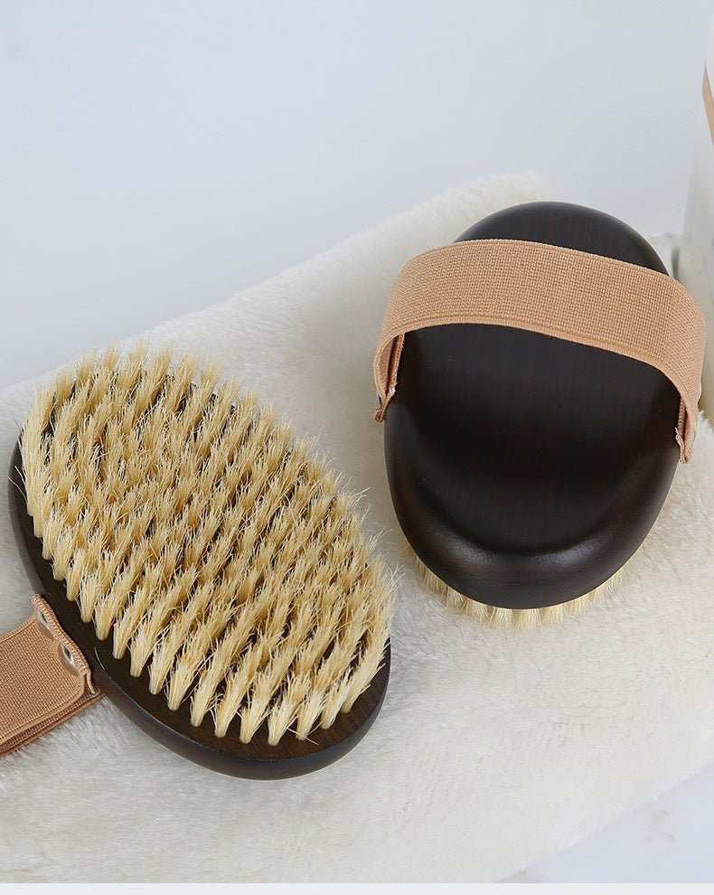 Ergonomic Pet Grooming Brush – Pig Bristle Dry Body Soft Brush