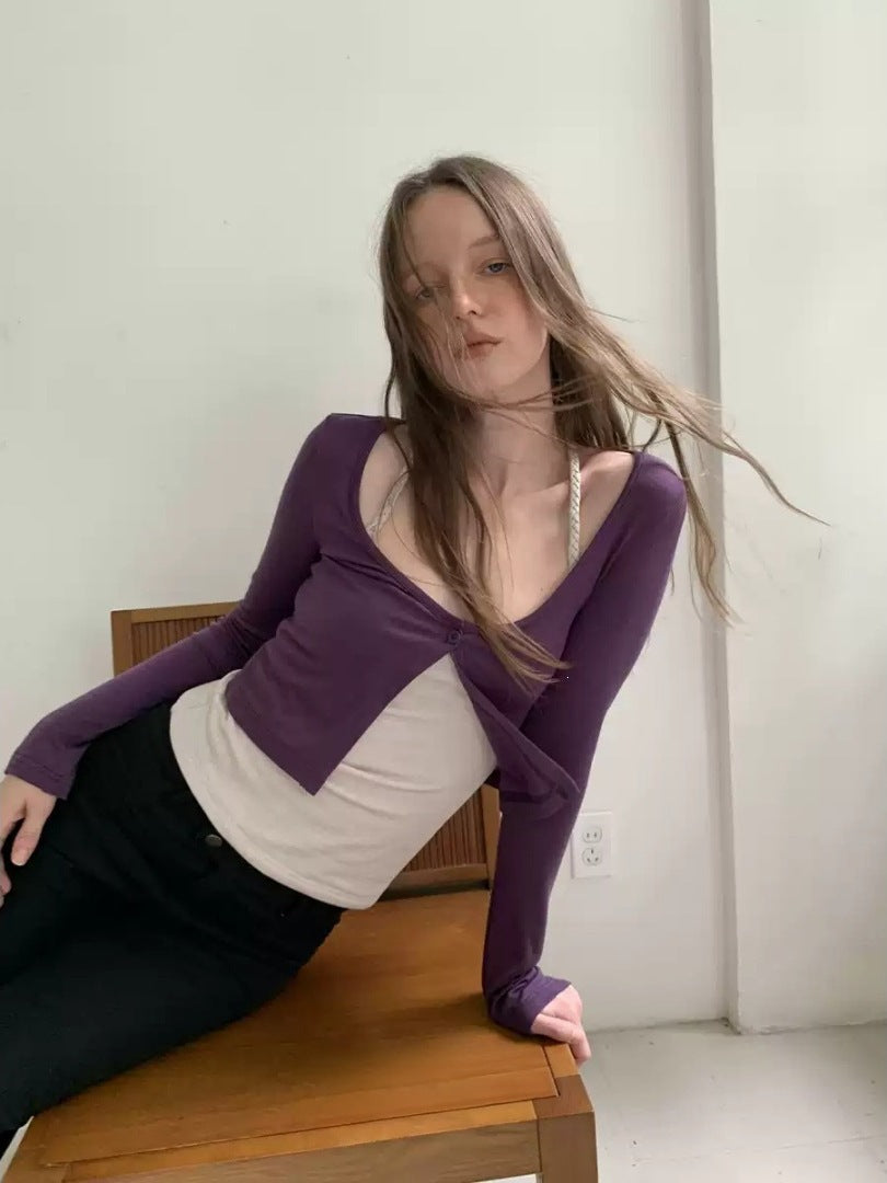 Cozy Wool-Blend Autumn Slim-Fit Cardigan & Vest Set
