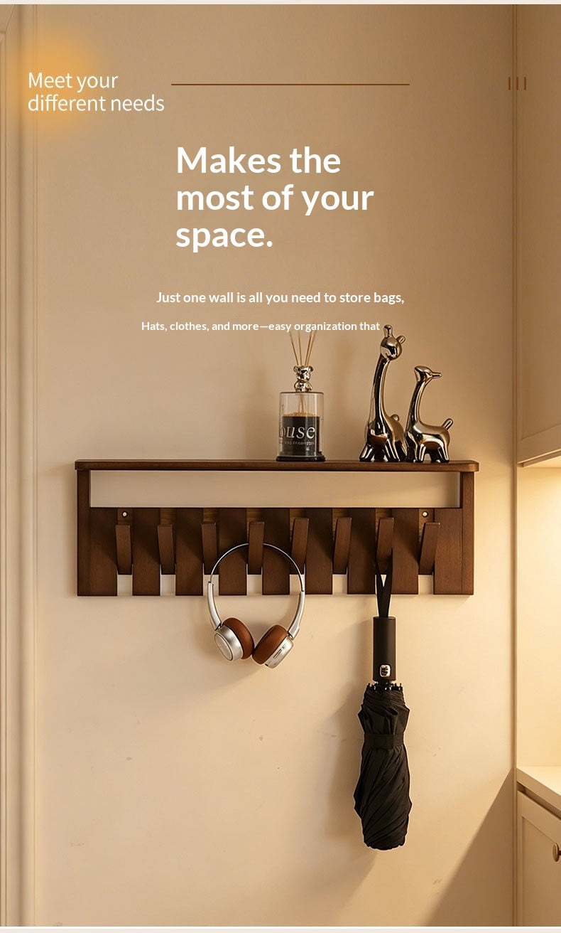Portable Folding Travel Shoe Rack – Solid Wood Coat Rack with Piano Keys