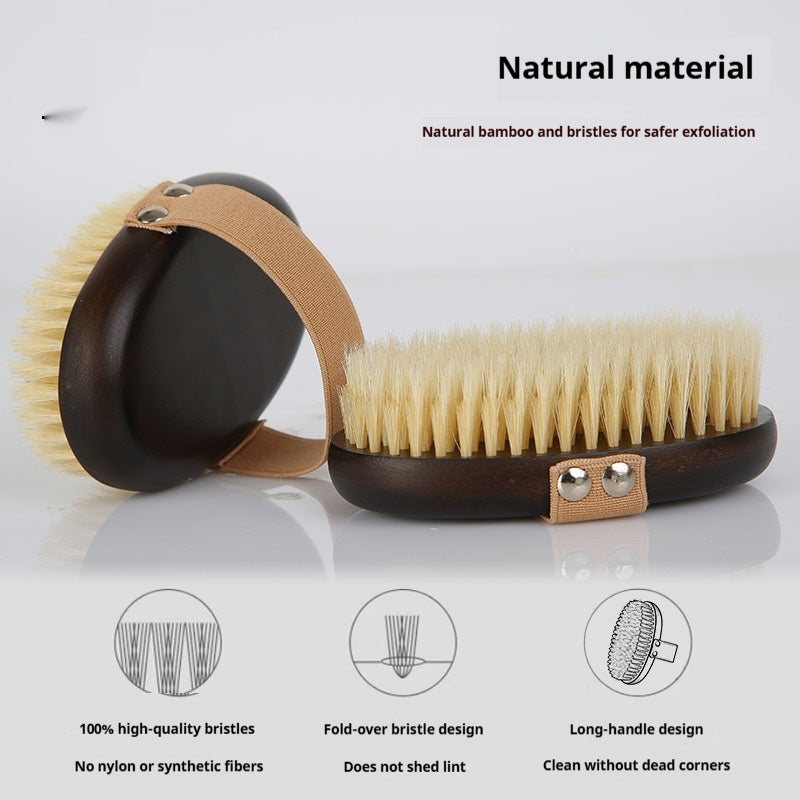 Ergonomic Pet Grooming Brush – Pig Bristle Dry Body Soft Brush