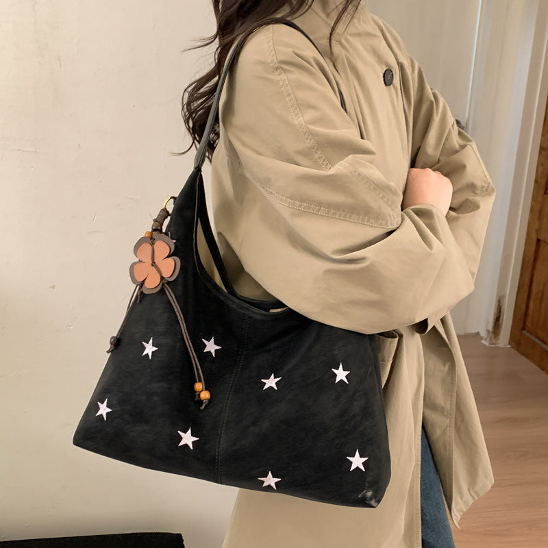 Five-Pointed Star Commuter Tote – Compact Reusable Shopping Bag