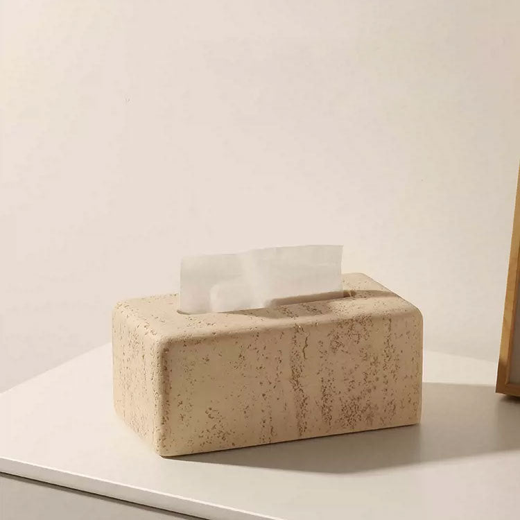 Cream‑Style Collapsible Tissue Box – Personalised Desktop Essentials