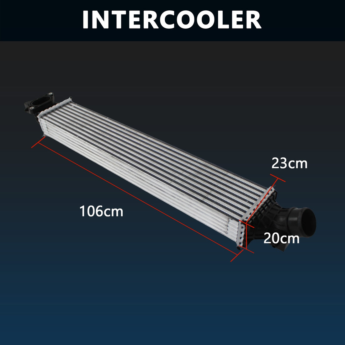 Powerful Intercooler Air Cooler for Chevy Cruze 2016-2019