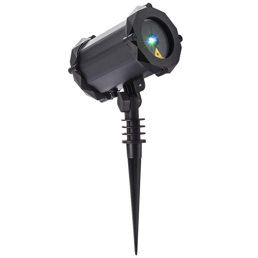 Red & Green Fiber Optic Lawn Lights - 8 Patterns, Bluetooth Voice Control