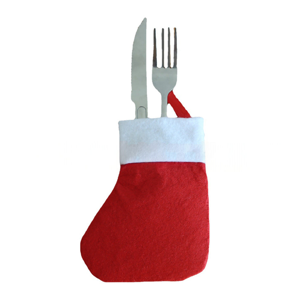 Versatile Christmas Stocking Cutlery Bag – Fold‑Away Utensil Holder