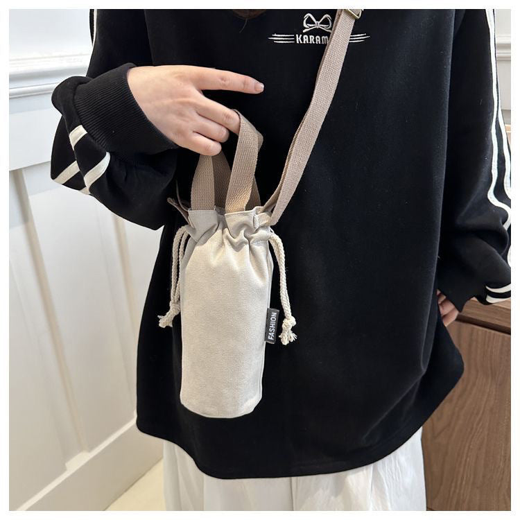 Compact Travel Shoe Bag – Portable Drawstring Water Bottle Tote