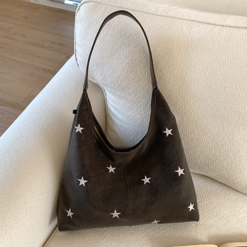 Five-Pointed Star Commuter Tote – Compact Reusable Shopping Bag