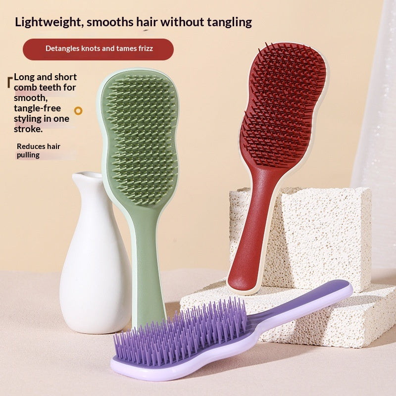 Banana Leaf‑Shaped Adjustable Grooming Comb for Pets