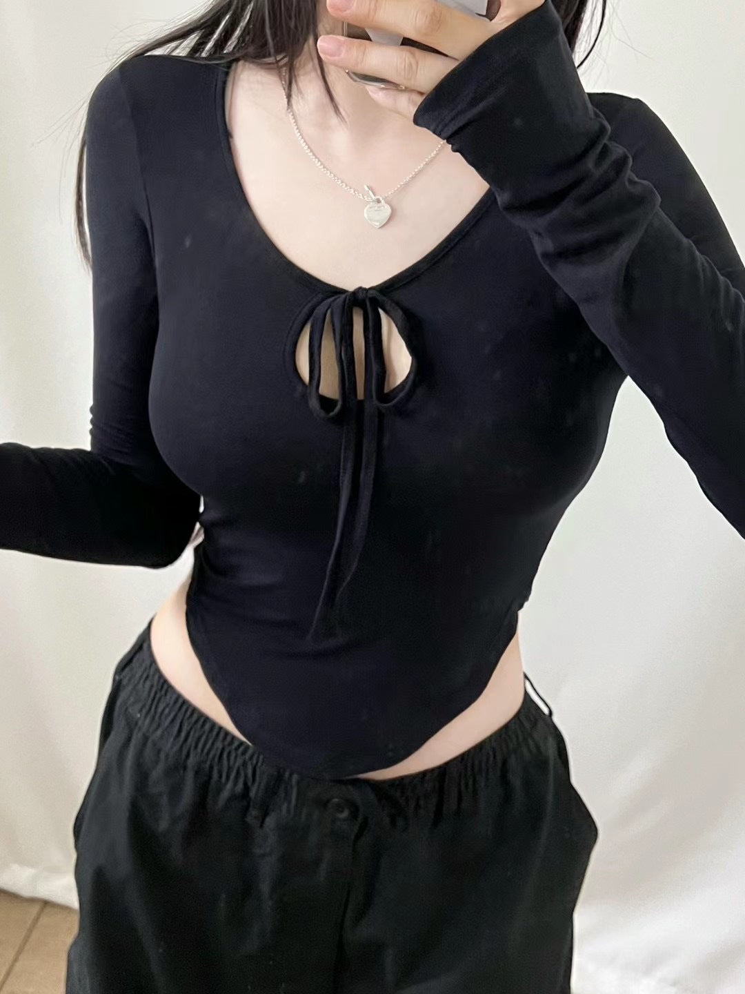 Lace‑Up Hollow‑Out Sleeves for Long‑Sleeve Coffee Cups