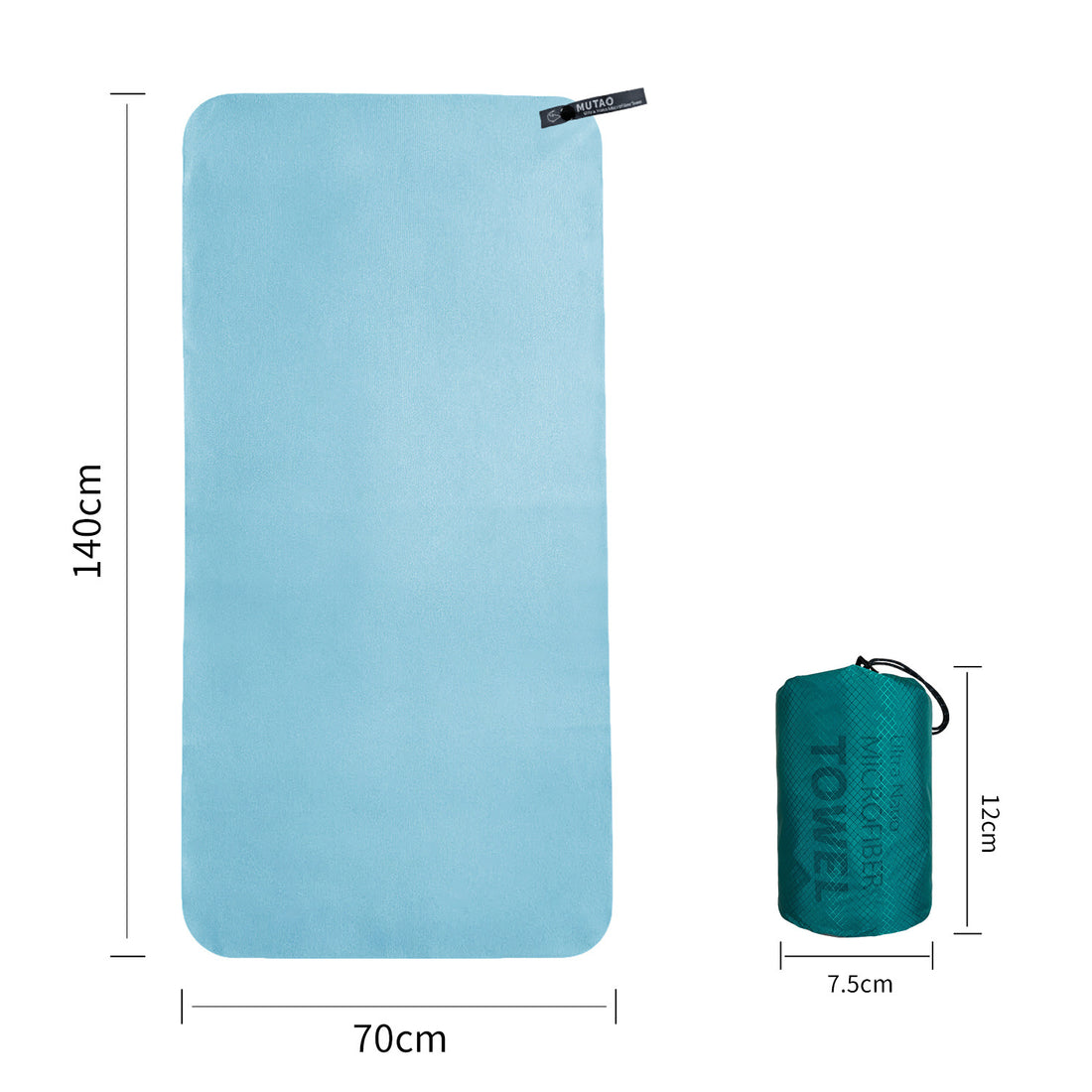 Ultra-Fine Fiber Quick-Drying Compact Travel Microfiber Towel