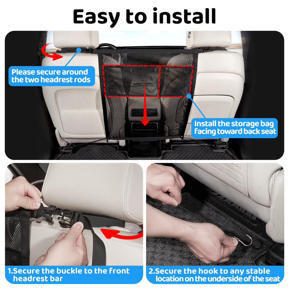 Thickened Rear-Seat Anti-Scratch Pet Barrier For Cars