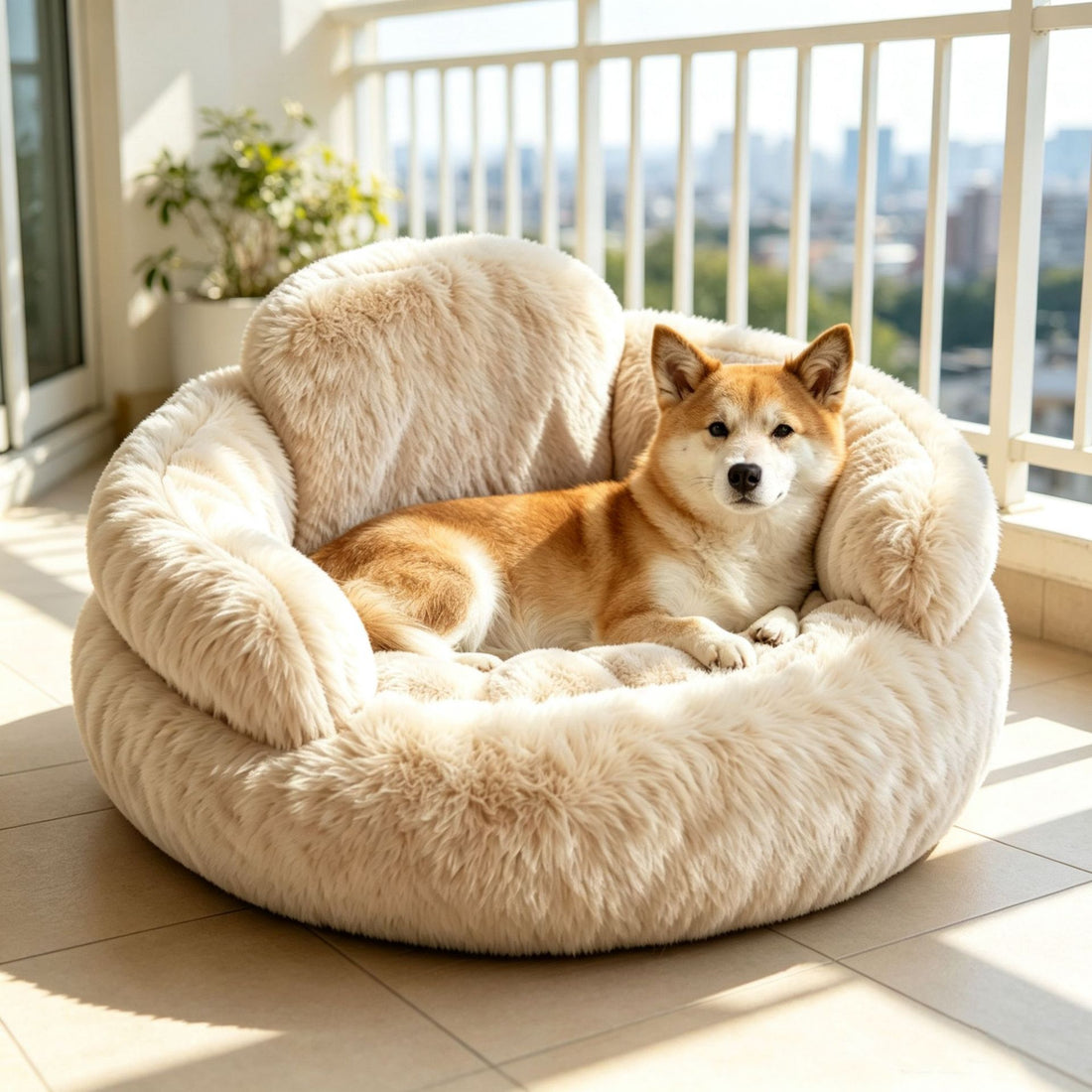 Cozy Portable Yoga-Mat‑Style Pet Bed for Winter