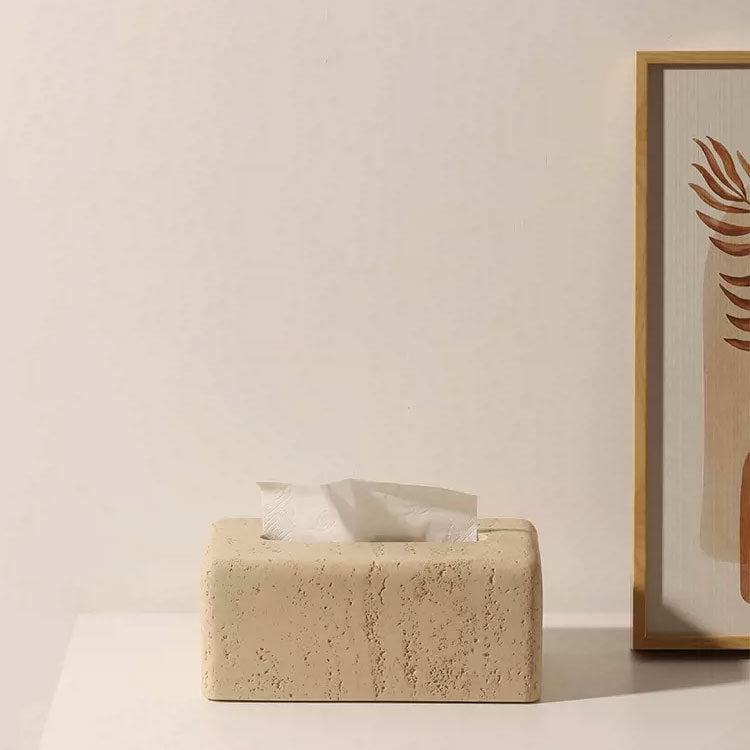 Cream‑Style Collapsible Tissue Box – Personalised Desktop Essentials
