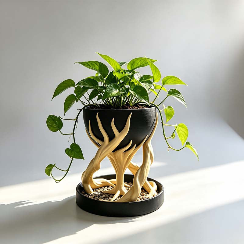Tree Root Planter Simulation Ornament – Hanging Herb Planter