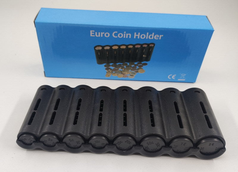 Compact Euro Coin Holder – Collapsible Storage Jar
